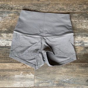 Lululemon heathered gray workout shorts size 2